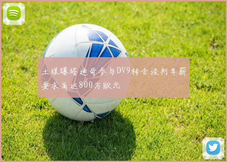土媒曝塔迪奇参与DV9转会谈判年薪要求高达800万欧元